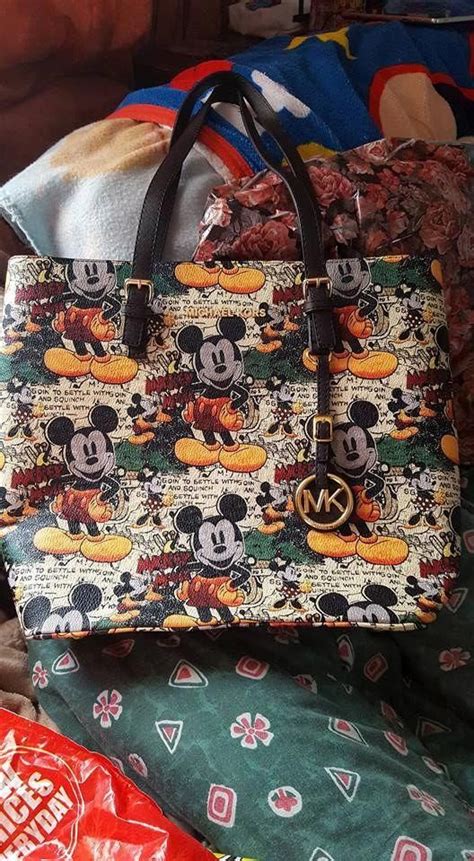 michael kors weiße mickey und mini mouse tasche